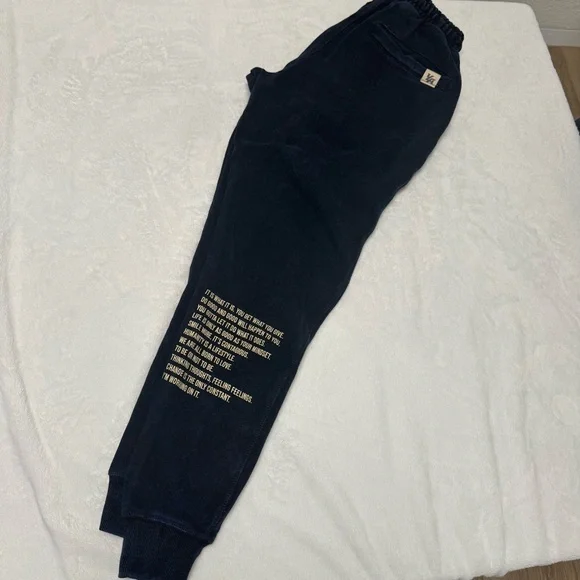 YoungLA Black/Blue tint Joggers - Picture 4 of 6